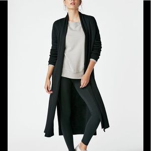 Long Ribbed Cardigan